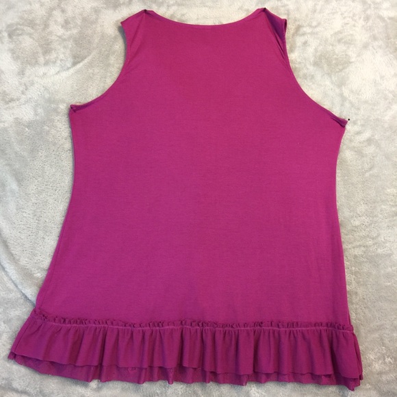NWOT Eyeshadow Raspberry Tank Top - Picture 6 of 8